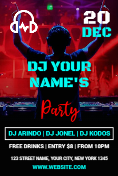 DJ Flyer 5 4x6