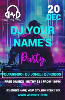 DJ Flyer 1 5.5x8.5