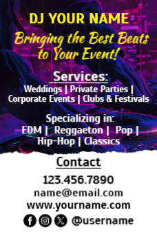DJ Flyer 3 5.5x8.5