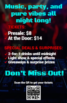 DJ Flyer 5 5.5x8.5