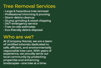 Tree Removal Postcard 2