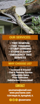 Tree Removal Door Hanger 2 4.25x11