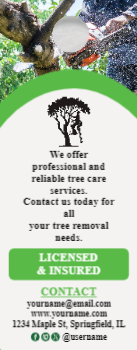 Tree Removal Door Hanger 10 4.25x11