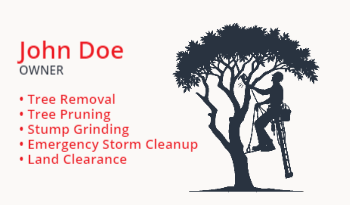 Tree Removal Business Card 4