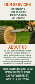 Tree Removal Rack Card 1 3.5x8.5