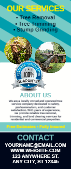 Tree Removal Rack Card 2 3.5x8.5