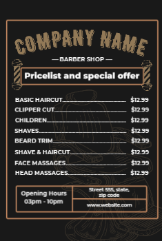 Barbershop Flyer 2 4x6
