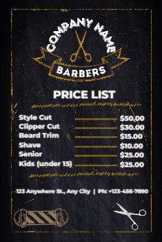 Barbershop Flyer 3 4x6