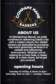 Barbershop Flyer 3 4x6