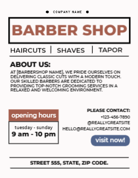 Barbershop Flyer 1 8.5x11