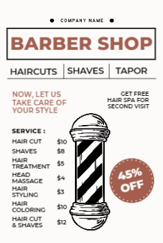 Barbershop Postcard 1b