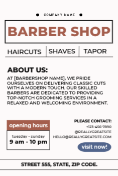 Barbershop Postcard 1b
