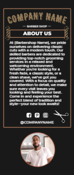 Barbershop Rack Card 2 3.5x8.5