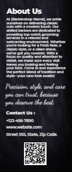 Barbershop Rack Card 5 3.5x8.5