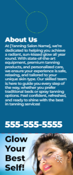 Tanning Salon Door Hanger 5b 3.5x8.5