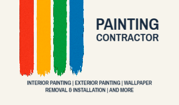 Painting Contractor Business Card 1a