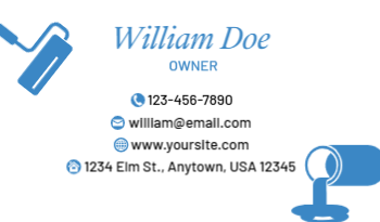 Painting Contractor Business Card 2a
