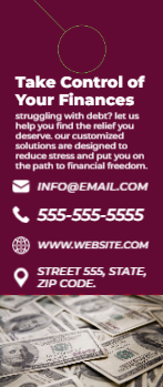 Debt Relief Door Hanger 1b 3.5x8.5