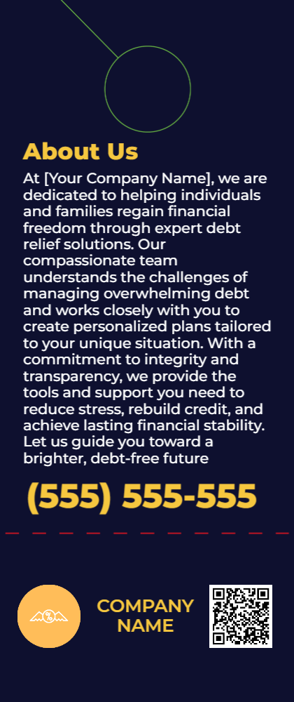 Debt Relief Door Hanger 2b 3.5x8.5