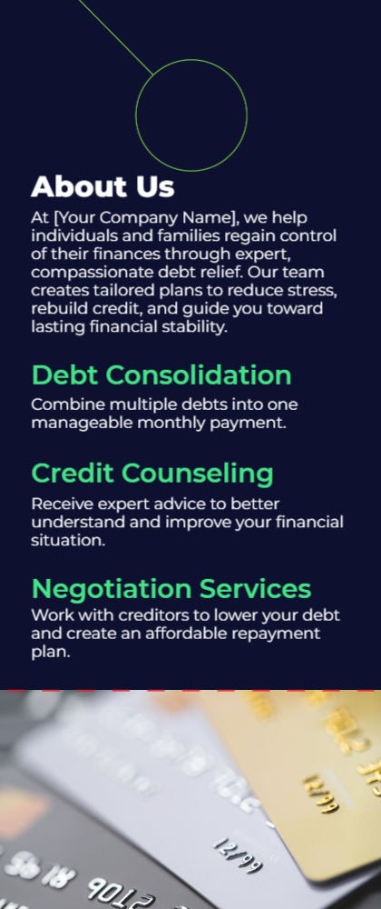 Debt Relief Door Hanger 6b 3.5x8.5