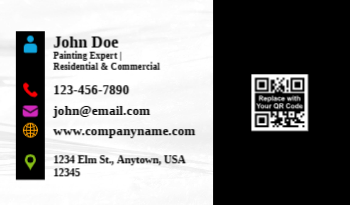 Painting Contractor Business Card 6a