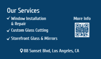 Window & Glass Business Card 1b
