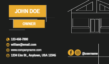 Contractor Business Card 5b