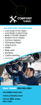 Auto Mechanic & Repair Door Hanger 2b 4.25x11