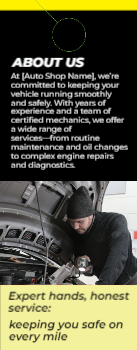 Auto Mechanic & Repair Door Hanger 5b 4.25x11