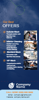 Auto Detailing & Car Wash Door Hanger 3b