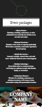 Restaurant Menu Door Hanger 2 4.25x11