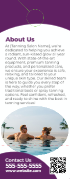 Tanning Salon Door Hanger 3 4.25x11