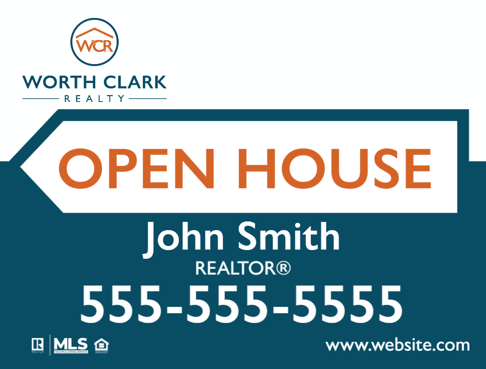worth-clark-realty-custom-sign-1824-open-house-6-2025