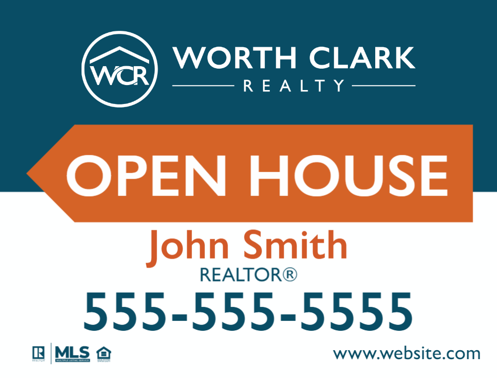 worth-clark-realty-custom-sign-1824-open-house-5-2025