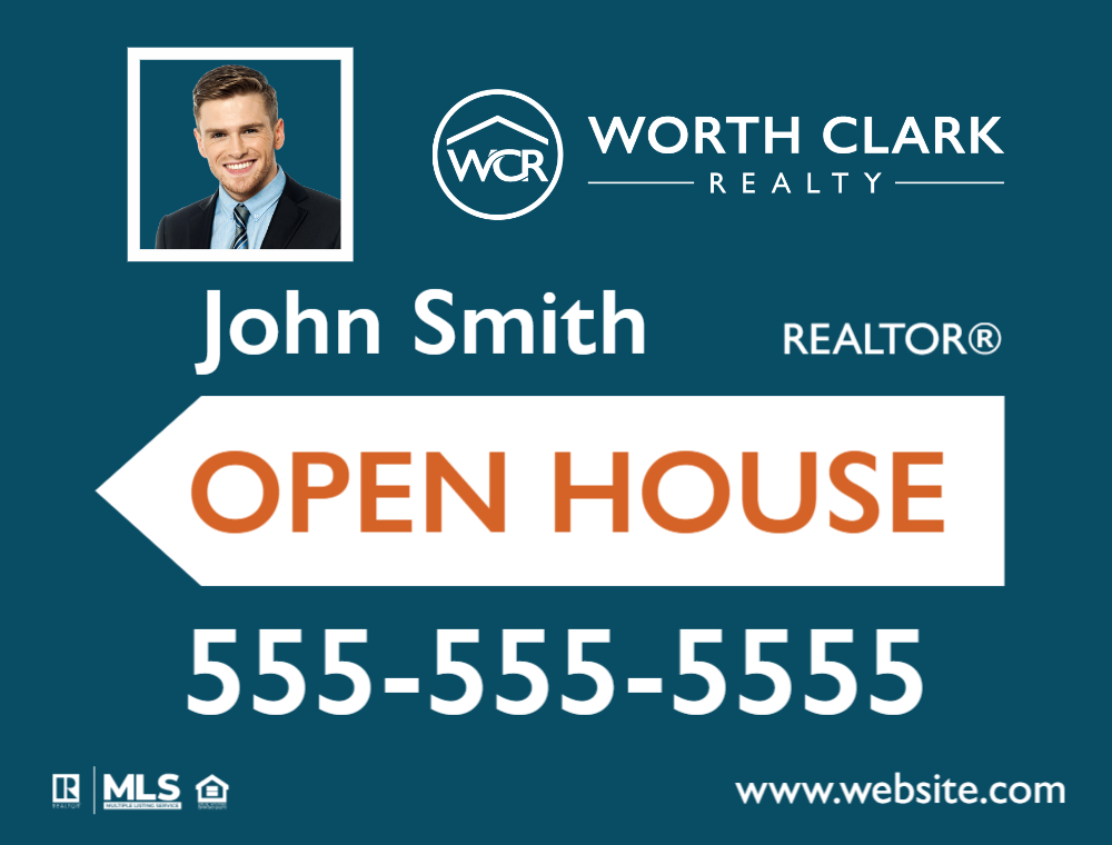 worth-clark-realty-custom-sign-1824-open-house-8-2025