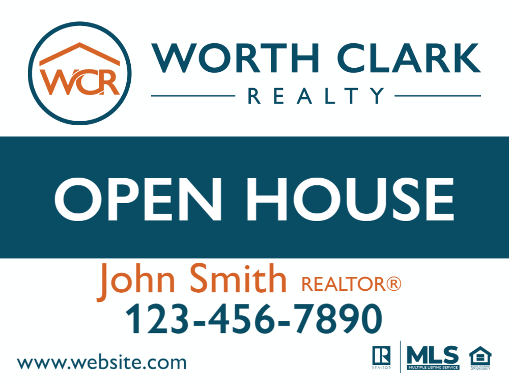 worth-clark-realty-custom-sign-1824-open-house-3-2025