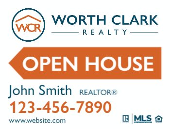 worth-clark-realty-custom-sign-1824-open-house-4-2025
