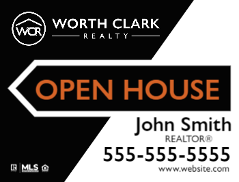 worth-clark-realty-custom-sign-1824-open-house-9-2025