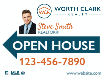 worth-clark-realty-custom-sign-1824-open-house-2025