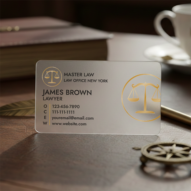 30Mil Frosted Plastic Business Cards