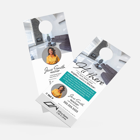 DOor Hangers with Real Estate Design