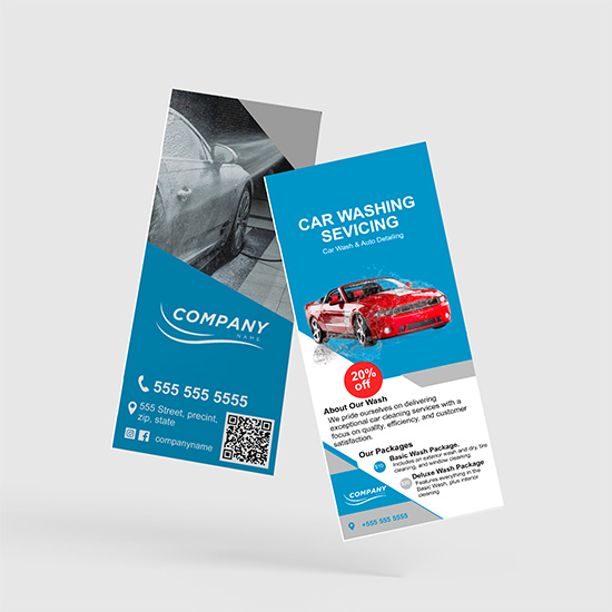 Automotive Detailing & Car Wash Rack Cards